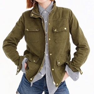 J Crew Uncoated Downtown Field Jacket